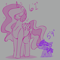 Size: 3502x3485 | Tagged: safe, artist:2hrnap, princess celestia, twilight sparkle, g4