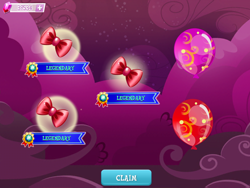 Size: 2048x1536 | Tagged: safe, gameloft, g4, my little pony: magic princess, balloon, balloon pop, bow, game screencap, no pony