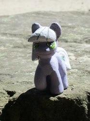 Size: 1772x2363 | Tagged: safe, alternate version, artist:malte279, part of a set, limestone pie, earth pony, pony, g4, animated, concrete, craft, female, mare, outdoors, sculpture, solo, ytong