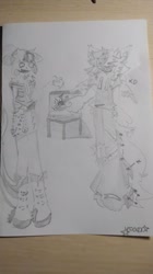 Size: 449x800 | Tagged: safe, artist:vtxxdd, sonata dusk, oc, oc:frenzy warning, anthro, rainbow rocks 10th anniversary, g4, bad quality, fire, food, four fingers, microwave, photo, sonataco, taco, that siren sure does love tacos, traditional art, xd