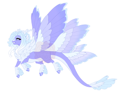 Size: 5600x4300 | Tagged: safe, artist:gigason, oc, oc only, oc:blue yonder, draconequus, hybrid, adoptable, blue sclera, blue wingtips, chest fluff, coat markings, colored, colored belly, colored chest fluff, colored eyebrows, colored fetlocks, colored hooves, colored horns, colored pupils, colored sclera, colored wings, colored wingtips, curved horns, draconequus oc, eye markings, eyelashes, facial markings, feathered ears, feathered fetlocks, feathered wings, female, female oc, flat colors, flying, gradient wings, gradient wingtips, hooves, horns, hybrid oc, hybrid tail, interspecies offspring, leonine tail, lidded eyes, looking back, multicolored wings, multiple wings, obtrusive watermark, offspring, parent:discord, parent:flitter, parents:flittercord, profile, purple eyes, purple fur, purple hooves, purple pupils, shiny hooves, simple background, six wings, smiling, snip (coat marking), socks (coat markings), solo, spread wings, tail, tail wings, transparent background, wall of tags, watermark, white belly, wings