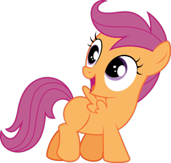 Size: 3153x3000 | Tagged: safe, artist:dashiesparkle, scootaloo, pegasus, pony, g4, .svg available, female, filly, foal, high res, simple background, solo, transparent background, vector