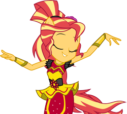 Size: 3331x3000 | Tagged: safe, artist:cloudy glow, sunset shimmer, human, equestria girls, equestria girls specials, g4, my little pony equestria girls: dance magic, female, flamenco dress, simple background, solo, sunset shimmer flamenco dress, transparent background, vector