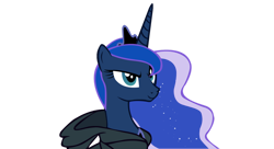 Size: 1024x557 | Tagged: safe, artist:meghan-zurosaki, princess luna, alicorn, pony, g4, luna eclipsed, bust, cloak, clothes, ethereal mane, female, long mane, mare, portrait, simple background, solo, transparent background, vector