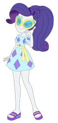 Size: 1900x3982 | Tagged: safe, artist:gmaplay, rarity, equestria girls, equestria girls specials, g4, my little pony equestria girls: spring breakdown, clothes, cruise outfit, feet, female, glasses, glasses rarity, ponytail, sandals, simple background, skirt, solo, sunglasses, toes, transparent background