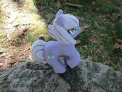 Size: 1032x775 | Tagged: safe, alternate version, artist:malte279, part of a set, limestone pie, earth pony, pony, g4, animated, concrete, craft, female, mare, outdoors, sculpture, solo, ytong