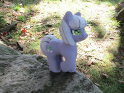 Size: 2296x1722 | Tagged: safe, alternate version, artist:malte279, part of a set, limestone pie, earth pony, pony, g4, animated, concrete, craft, female, mare, outdoors, sculpture, solo, ytong