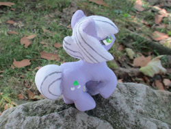 Size: 1822x1367 | Tagged: safe, alternate version, artist:malte279, part of a set, limestone pie, earth pony, pony, g4, animated, concrete, craft, female, mare, outdoors, sculpture, solo, ytong