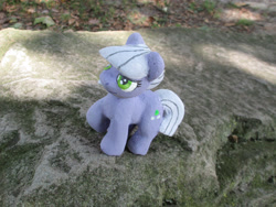 Size: 2686x2015 | Tagged: safe, alternate version, artist:malte279, part of a set, limestone pie, earth pony, pony, g4, animated, concrete, craft, female, mare, outdoors, sculpture, solo, ytong