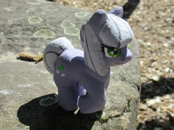 Size: 3082x2311 | Tagged: safe, alternate version, artist:malte279, part of a set, limestone pie, earth pony, pony, g4, animated, concrete, craft, female, mare, outdoors, sculpture, solo, ytong