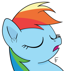 Size: 2083x2205 | Tagged: safe, artist:frownfactory, rainbow dash, pegasus, g4, eyes closed, female, simple background, sleeping, solo, transparent background