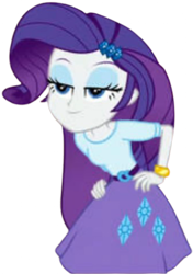 Size: 1778x2520 | Tagged: safe, edit, edited screencap, editor:mrtoonlover83, screencap, rarity, human, equestria girls, g4, background removed, female, hand on hip, not a vector, simple background, smiling, solo, transparent background