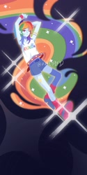 Size: 900x1800 | Tagged: safe, artist:kkk8372178, rainbow dash, human, equestria girls, g4, thin