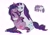 Size: 2300x1600 | Tagged: safe, artist:slapearl, rarity, twilight sparkle, pony, unicorn, g4, duo, duo female, female, floppy ears, full body, glasses, hug, kissing, lesbian, mare, ship:rarilight, shipping, simple background, smiling, unicorn twilight, white background