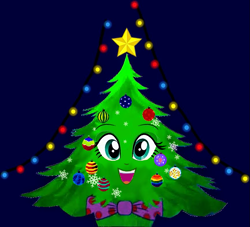 Size: 865x786 | Tagged: safe, editor:incredibubbleirishguy, fluttershy, equestria girls, g4, bauble, bow, bowtie, christmas, christmas decoration, christmas lights, christmas star, christmas tree, decoration, fluttershy eyes, fluttertree, holiday, necktie, snow, snowfall, snowflake, stars, tree, twilight sparkle's cutie mark