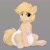 Size: 2000x2000 | Tagged: safe, artist:nineplusten, oc, oc only, oc:chaff, earth pony, pony, diaper, diaper fetish, femboy, fetish, freckles, looking at you, male, non-baby in diaper, poofy diaper, sitting, solo, stallion