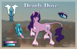 Size: 5646x3625 | Tagged: safe, artist:silverwolf866, oc, oc only, oc:dearly dove, pony, unicorn, horn, reference sheet, solo, unicorn oc