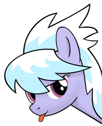 Size: 1076x1324 | Tagged: safe, artist:., derpibooru exclusive, cloudchaser, pegasus, pony, g4, :p, bust, female, head only, looking at you, mare, portrait, simple background, solo, tongue out, transparent background