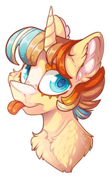 Size: 900x1451 | Tagged: safe, artist:mychelle, oc, oc:firewall, pony, unicorn, :p, bust, female, horn, mare, portrait, simple background, solo, tongue out, transparent background