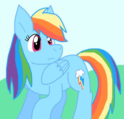 Size: 745x716 | Tagged: safe, artist:cmara, rainbow dash, pegasus, g4, female, solo