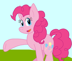 Size: 1025x866 | Tagged: safe, artist:cmara, pinkie pie, earth pony, g4, female, outdoors, solo