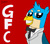 Size: 2688x2360 | Tagged: safe, artist:disneymarvel96, gallus, griffon, g4, bowtie, clothes, colonel sanders, kentucky fried gallus, kfc, logo, logo parody, male, necktie, parody, ribbon bow tie, smiling, solo, suit, that griffon sure does love kfc