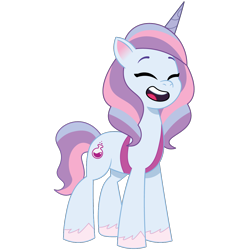 Size: 1200x1200 | Tagged: safe, artist:prixy05, potion nova, pony, unicorn, g4, g4.5, g5, my little pony: pony life, my little pony: tell your tale, cute, eyes closed, female, g4.5 to g5, generation leap, horn, mare, novabetes, simple background, solo, transparent background