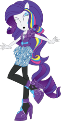 Size: 1297x2547 | Tagged: safe, artist:sugar-loop, edit, rarity, equestria girls, g4, clothes, female, knocked out, simple background, solo, transparent background, vector