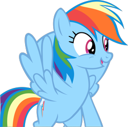 Size: 7026x6948 | Tagged: safe, artist:retroponybro, rainbow dash, pegasus, pony, g4, female, inkscape, mare, simple background, solo, transparent background, vector