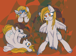 Size: 2362x1743 | Tagged: safe, artist:crrrrimasablo, derpy hooves, pegasus, pony, g4, bust, cute, female, friendly, portrait