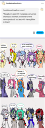 Size: 1173x3280 | Tagged: safe, artist:ask-luciavampire, oc, oc only, bat pony, dracony, dragon, earth pony, hybrid, pegasus, pony, undead, unicorn, vampire, vampony, werewolf, ask, horn, tumblr