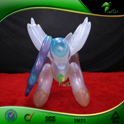 Size: 750x750 | Tagged: safe, princess celestia, alicorn, inflatable pony, g4, bootleg, carpet, facing you, female, frame, hongyi, hoof shoes, inflatable, inflatable alicorn, irl, iwtcird, mare, meme, obtrusive watermark, peytral, photo, red carpet, seams, solo, spread wings, translucent inflatable, valve, watermark, wingboner, wings