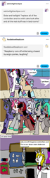 Size: 1137x3983 | Tagged: safe, artist:ask-luciavampire, oc, oc only, deer, dracony, dragon, hybrid, pegasus, pony, undead, unicorn, vampire, vampony, werewolf, ask, horn, tumblr