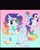 Size: 1440x1799 | Tagged: safe, artist:crem-shop, rainbow dash, rarity, oc, oc:rainbow shine, alicorn, pegasus, pony, unicorn, g4, adoptable, alicorn oc, base used, blaze (coat marking), blue wingtips, character name, clothes, coat markings, colored eyebrows, colored hooves, colored wings, colored wingtips, cutie mark, eye clipping through hair, eyelashes, facial markings, female, female oc, folded wings, for sale, fusion, fusion:rainbow dash, fusion:rarity, gradient background, gradient mane, gradient tail, hooves, horn, jewelry, leg markings, mare, mare oc, mismatched hooves, multicolored hair, multicolored mane, narrowed eyes, patterned background, peytral, rainbow hair, rainbow tail, rainbow text, raised hoof, red eyes, regalia, shiny hooves, smiling, solo focus, standing on three hooves, tail, three quarter view, tied mane, trio, two toned wings, uniform, wall of tags, wing jewelry, wings, wonderbolts uniform