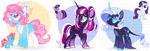 Size: 1280x439 | Tagged: safe, artist:crem-shop, rarity, twilight sparkle, alicorn, earth pony, unicorn, horn, solo