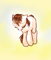 Size: 465x549 | Tagged: safe, artist:wolfiedrawie, oc, oc only, earth pony, pony, abstract background, solo