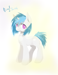 Size: 1847x2390 | Tagged: safe, artist:wolfiedrawie, dj pon-3, vinyl scratch, pony, unicorn, g4, abstract background, female, horn, mare, solo