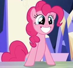 Size: 1067x1000 | Tagged: safe, screencap, pinkie pie, g4, cropped, cutie map, female, solo, twilight's castle