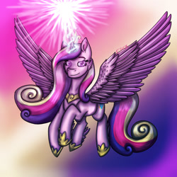 Size: 1280x1280 | Tagged: safe, artist:grimprotector, princess cadance, alicorn, pony, g4, solo