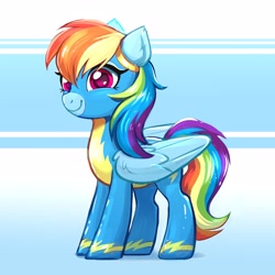 Size: 4000x4000 | Tagged: safe, artist:confetticakez, rainbow dash, pegasus, pony, g4, clothes, cute, female, smiling, solo, uniform, wonderbolts uniform