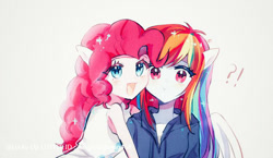 Size: 750x434 | Tagged: safe, artist:xingkongkong458, pinkie pie, rainbow dash, equestria girls, g4, solo