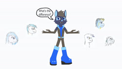 Size: 3840x2160 | Tagged: safe, artist:star153, gabby, gallus, gilda, silverstream, terramar, oc, griffon, hippogriff, wolf, anthro, g4, 31, advice needed, blue, boots, brown, clothes, culture, gloves, groop, groops, long gloves, pencil drawing, q31, question, question 31, race, races, read description, shoes, sonic oc, sonic the hedgehog (series), traditional art, wings