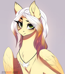 Size: 3683x4192 | Tagged: safe, artist:krissstudios, oc, oc only, pegasus, pony, bust, female, mare, portrait, simple background, solo