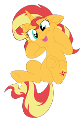 Size: 3159x4821 | Tagged: safe, artist:gmaplay, sunset shimmer, pony, unicorn, equestria girls, g4, cute, horn, shimmerbetes, simple background, solo, standing, sunset shimmer day, tongue out, transparent background