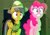 Size: 826x582 | Tagged: safe, screencap, daring do, pinkie pie, earth pony, pegasus, pony, daring done?, g4, my little pony: friendship is magic, cropped, duo, duo female, female, somnambula (location)