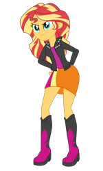 Size: 2300x3831 | Tagged: safe, artist:gmaplay, sunset shimmer, rainbow rocks 10th anniversary, equestria girls, g4, my little pony equestria girls: rainbow rocks, cute, shimmerbetes, simple background, solo, sunset shimmer day, transparent background