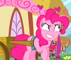 Size: 520x436 | Tagged: safe, pinkie pie, earth pony, pony, g4, secrets and pies, outdoors