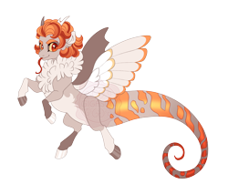 Size: 4700x4000 | Tagged: safe, artist:gigason, oc, oc only, oc:salamandra, draconequus, hybrid, g4, adoptable, belly, brown body, brown fur, brown hooves, brown wings, chest fluff, coat markings, colored, colored belly, colored chest fluff, colored hooves, colored horns, colored pinnae, colored sclera, colored wings, draconequus oc, ear fluff, eye markings, eyelashes, flat colors, flying, forked tongue, hooves, hybrid oc, interspecies offspring, long tongue, looking back, mismatched hooves, mismatched horns, mismatched wings, multicolored hooves, nonbinary, nonbinary oc, obtrusive watermark, offscreen character, offspring, pale belly, parent:amber laurel, parent:discord, prehensile tail, raised hoof, red eyes, shiny hooves, short horns, simple background, slit pupils, smiling, socks (coat markings), solo, spread wings, striped tail, tail, tail markings, thick eyelashes, thick tail, three quarter view, tongue out, transparent background, wall of tags, watermark, wing markings, wings, yellow sclera