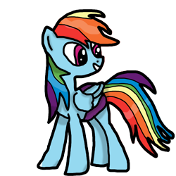 Size: 1024x1024 | Tagged: safe, ai content, ai reference, artist:background_pon3, rainbow dash, pegasus, pony, g4, clothes, female, panties, shading, simple background, solo, transparent background, underwear, wings