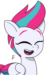 Size: 2167x3536 | Tagged: safe, artist:frownfactory, zipp storm, pegasus, pony, g5, my little pony: tell your tale, adorazipp, cute, eyes closed, female, happy, mare, open mouth, open smile, simple background, smiling, solo, transparent background